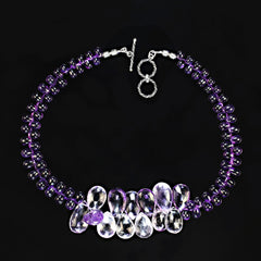 Unique and Exquisite Amethyst 17 Inch necklace