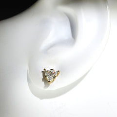 1.25 Carat Glittering Trillion Diamond Stud Earrings