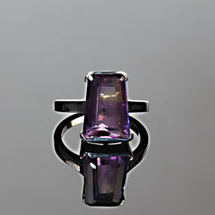 10Ct Awesome Ametrine Trapezoid Sterling Silver ring